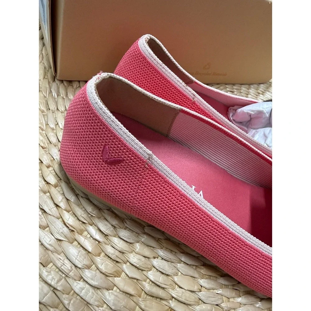 VIVAIA Loafer Hot Pink Knit‎ Comfort Flats New In Box Size EU/35 US/5